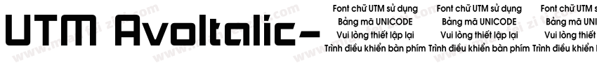 UTM AvoItalic字体转换
